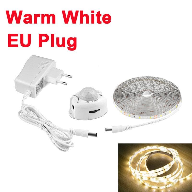 1M 2M 3M 4M 5M Motion Sensor LED Cabinet Light Night Sensor Strip 2m warm white