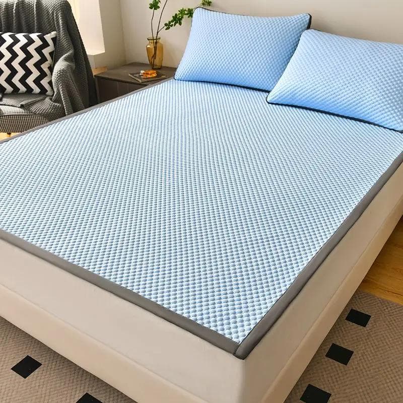 Breathable Cooling Mattress Pad With Lightweight Cushion For Air Conditioned Comfort Smooth And Skin Friendly Cool Feeling 90x200cm 2pcs