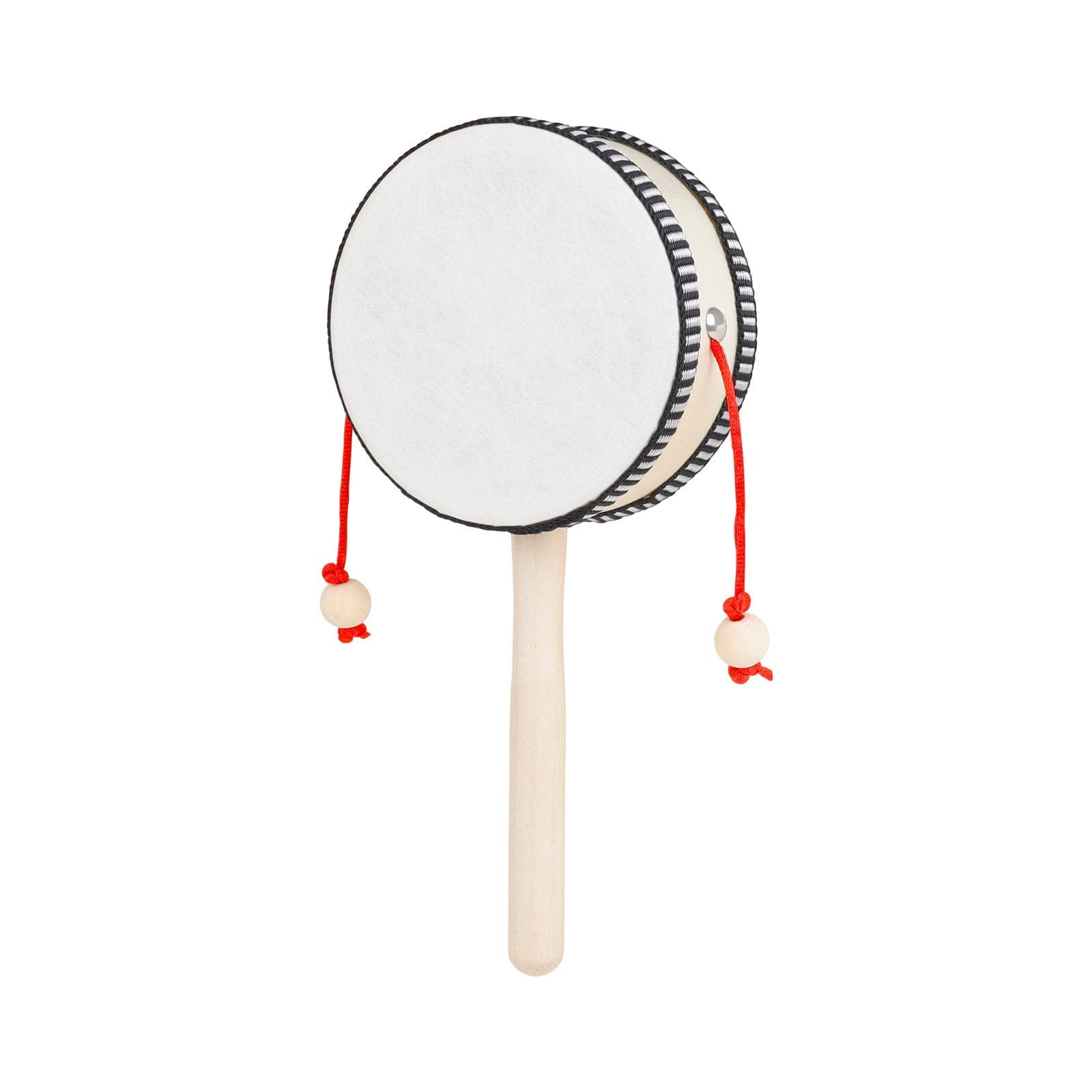 4-inch Rattle-drum Wooden Shaking Drum Rattle Spin Drum Hand Shaking Drum Handheld Musical