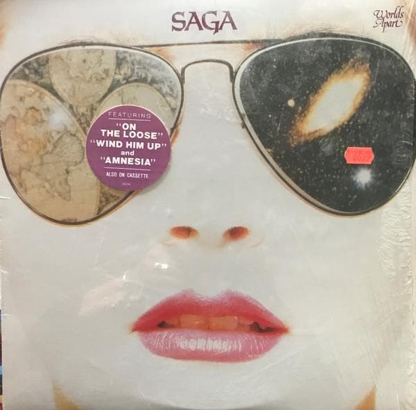 LP Record SAGA  Worlds Apart FR38246 Portrait 1982 US Rock Used