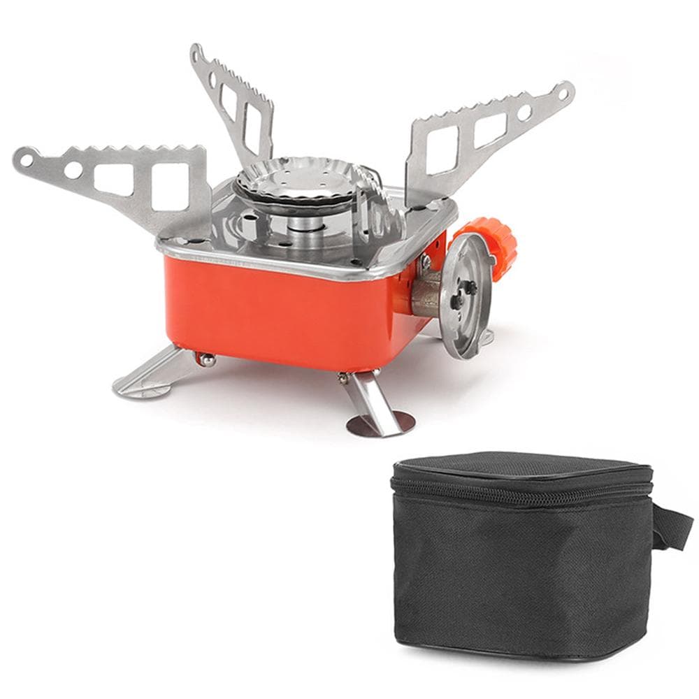 Outdoor Electronic Ignition Stoves Tourist Portable Cooking Accessory Foldable Gasstove Adjustable multicolour