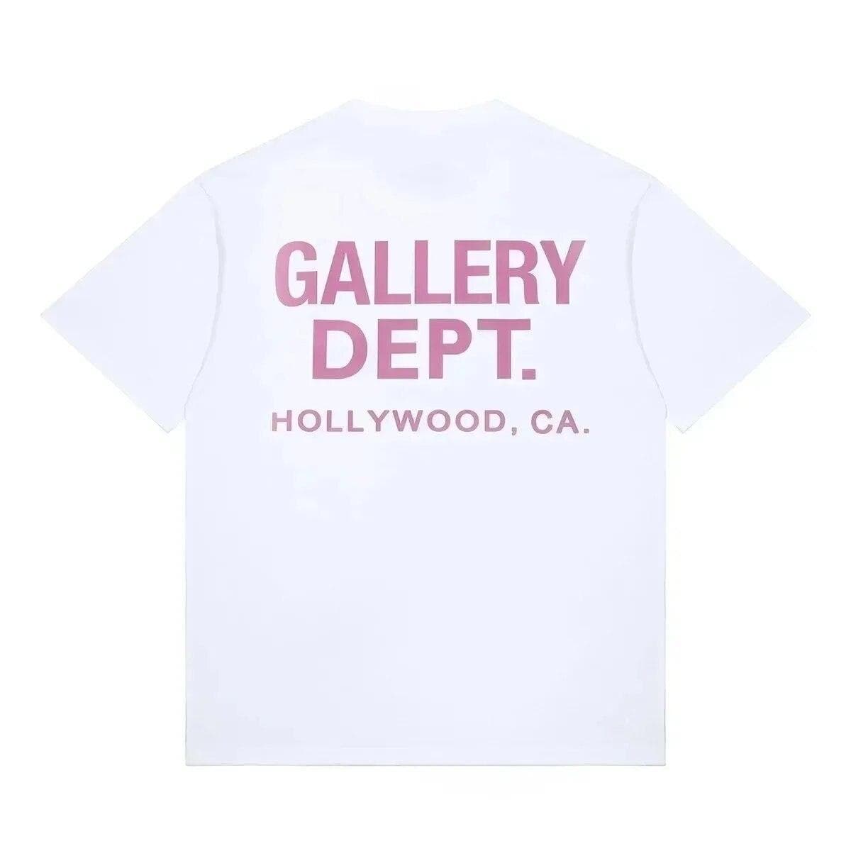 Fashion Letter Print T-Shirt Vintage High Street Gallery Department Print Shirt Casual O-Neck T-Shirt Summer Brand Cotton Top M