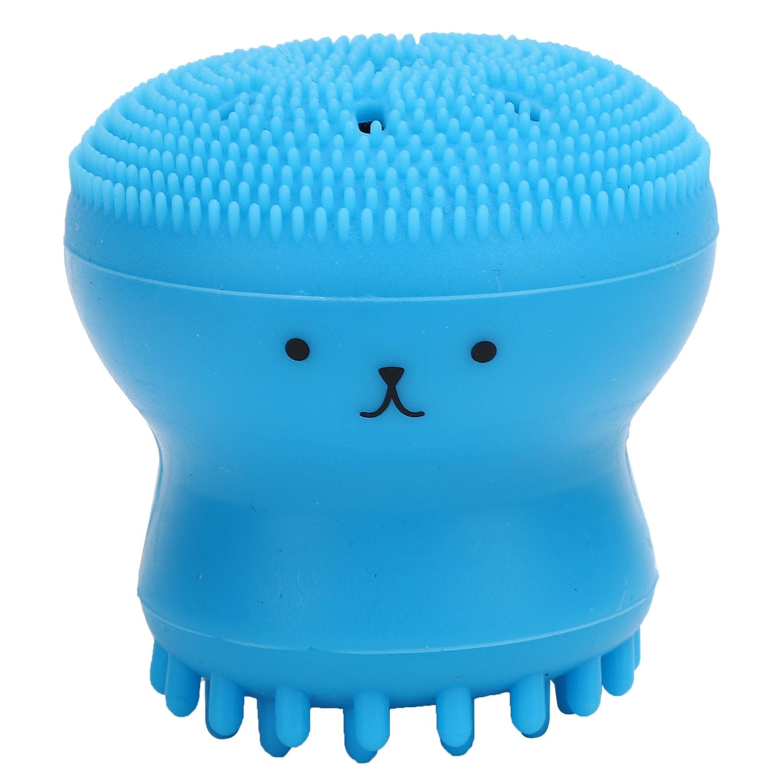 Dog Bath Brush Cat Rubber Soft Foaming Bath Brush Shower Scrubber with Shampoo DispenserBlue Bubble