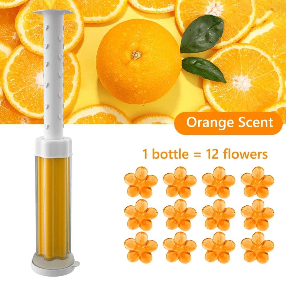 Flower Aromatic Toilet Deodorant Cleaner, Bathroom Fragrance, Remove Odors, Leaves, No Traces, Household Cleaning Tools, New