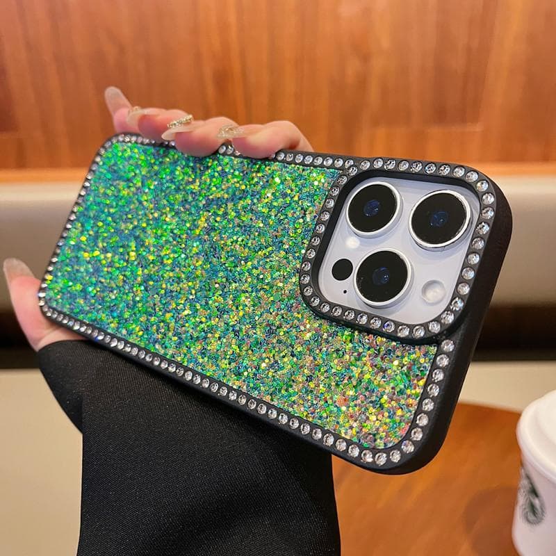 Suitable for Apple 16ProMax Shiny Diamond-encrusted Phone Case, IPhone15 High-end Glitter 14 Anti-drop Protective Case iPhone11proMax