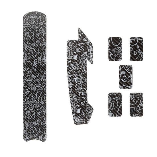 1 Set Wear Resistant Bike Line Tube Sticker Self-adhesive Stylish Cycling Chain Decal Bicycle Frame Anti-scratch E