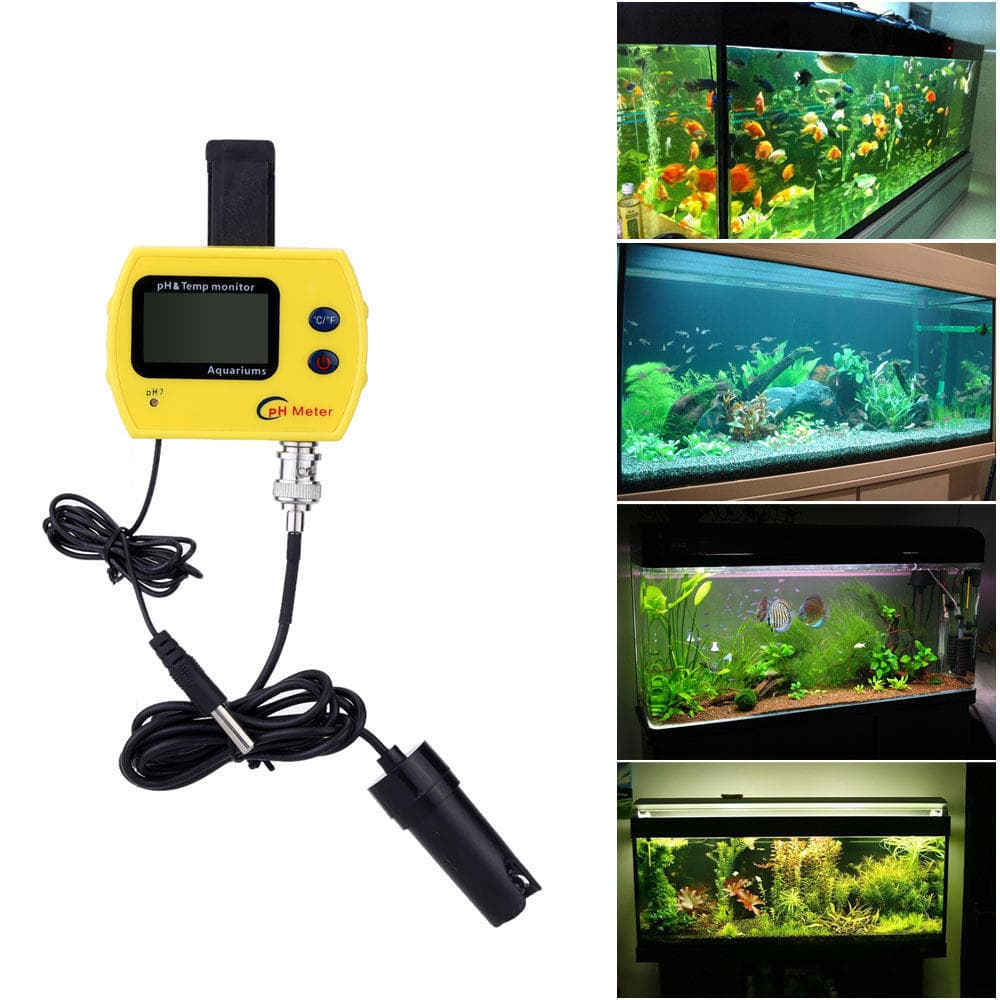 Professional High Precision Portable Online pH Meter for Aquarium Acidimeter Water Quality Analyzer EU Plug