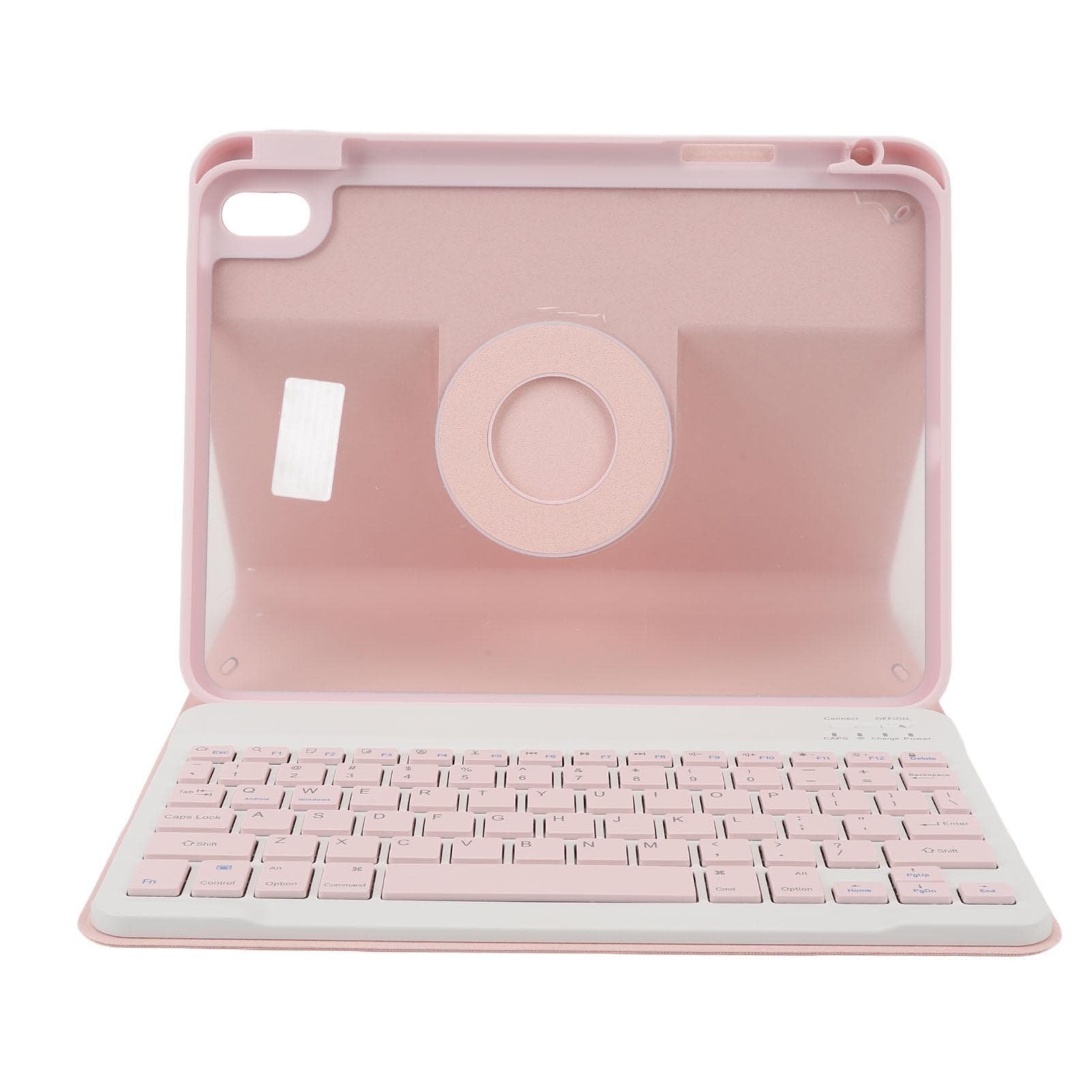 10.9inch Tablet Case Built in Pencil Holder Removable Bluetooth Keyboard Tablet Protective Cover pink