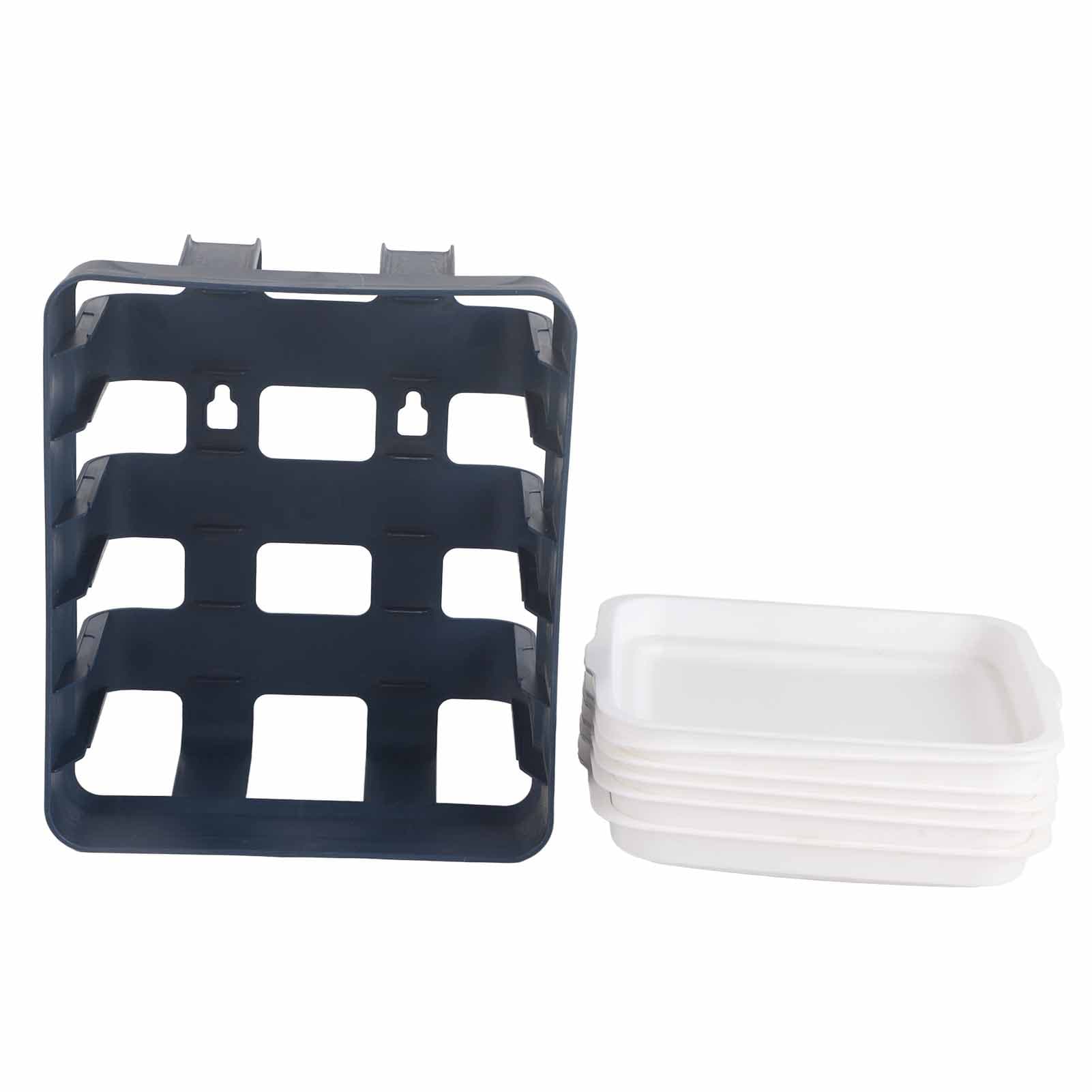Preparation Plate PP Multilayer Multifunctional Household Vegetable Fruit Preparation Tray for 6 Layers