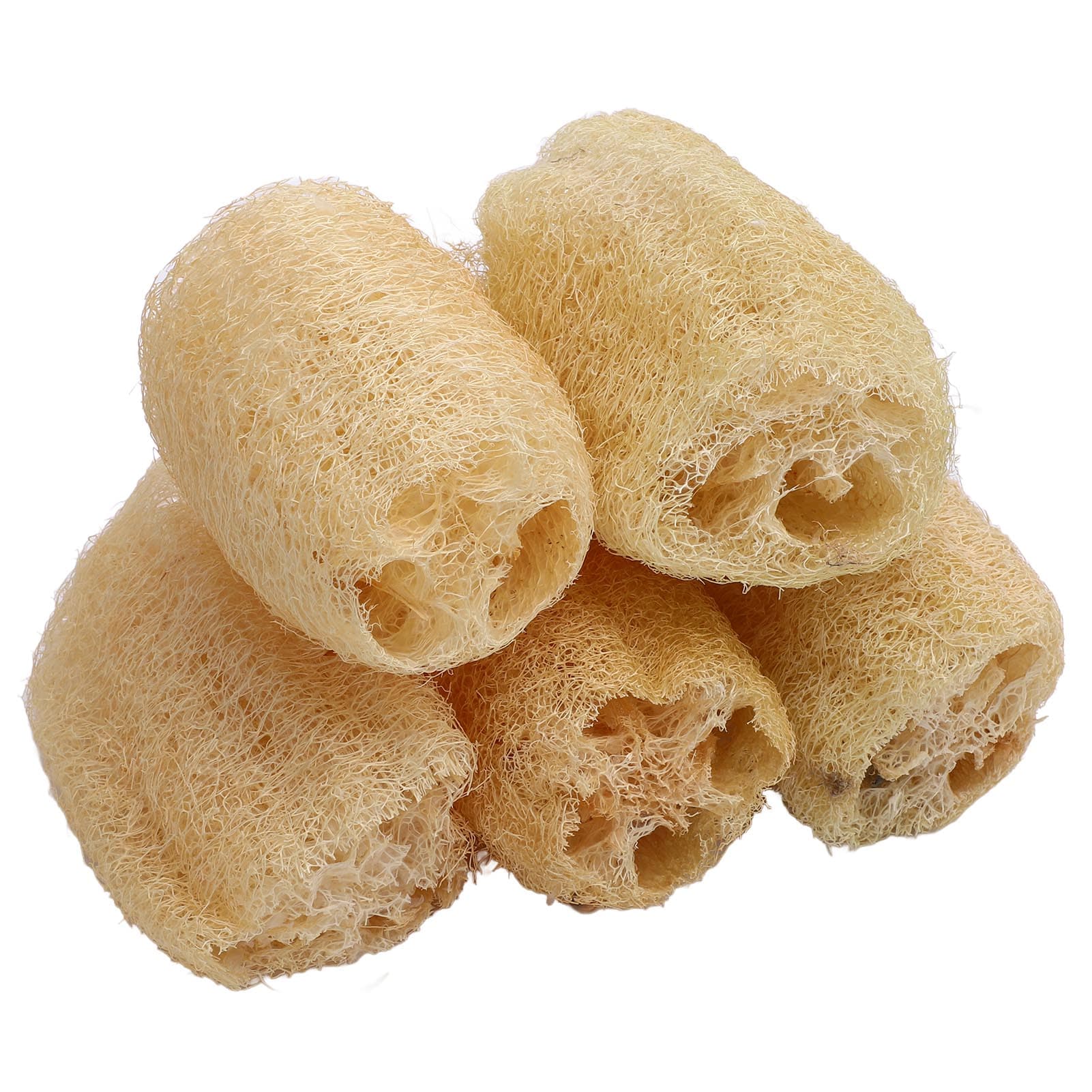 5PCS Loofah Dishwashing Brush Effective Cleaning Multipurpose Dishes Body Sponges Scrubber for