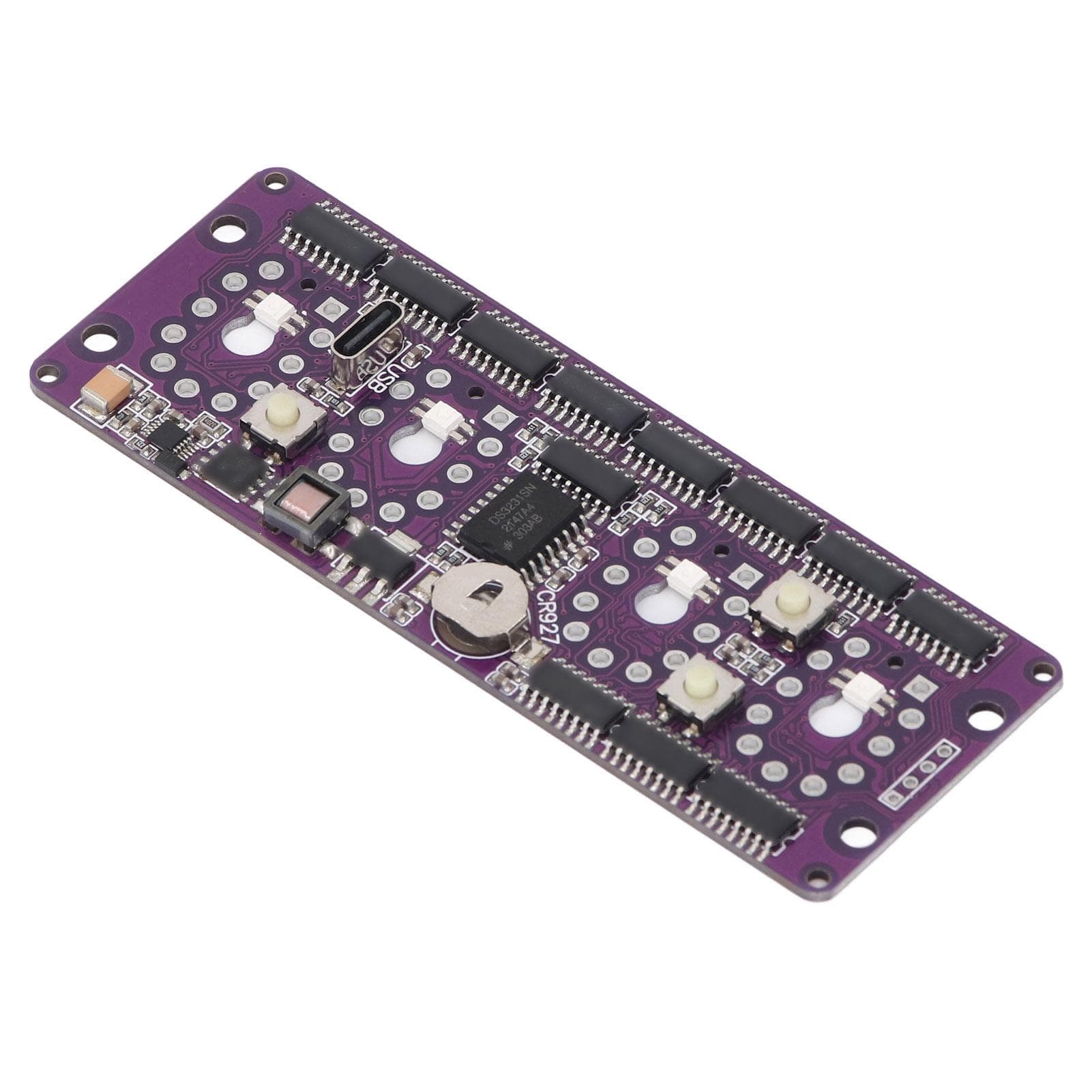Nixie Tube Clock Circuit Board 12 24 Hour Accurate Timekeeping Easy Setting Nixie Clock Module
