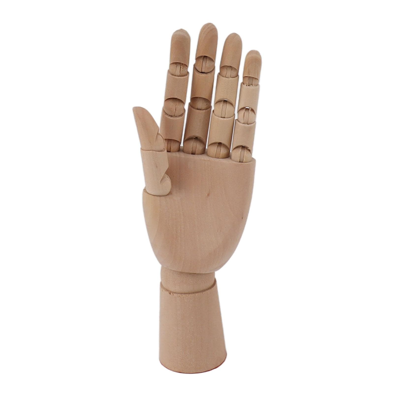 Flexible Wooden Hand Model Moveable Wooden Artists Manikin Hand Figure Hand Model for Sketching