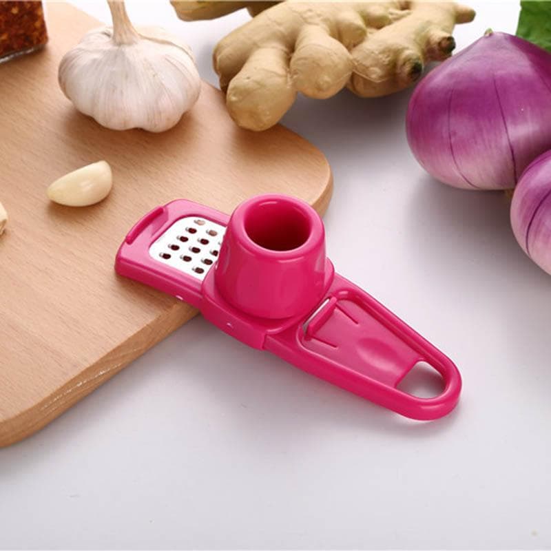 Garlic Crusher Press Multi Functional Manual Ginger Garlic Grinding Grater Cutter Garlic Peeler Kitchen Accessories Tools