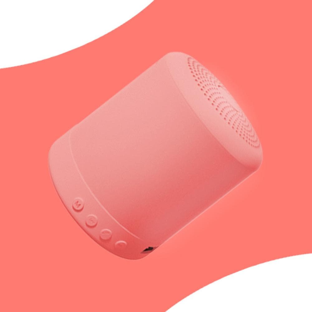Macaron Mini Portable Bluetooth Speaker Stereo Wireless Loudspeaker Mini Column Music Bass 5W pink