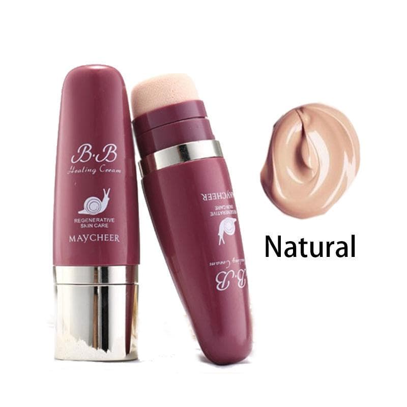 Woman Makeup Snail Essence Multi Effect BB Cream Foundation Oil-control Base Face Liquid Foundation Cream 02 Natural