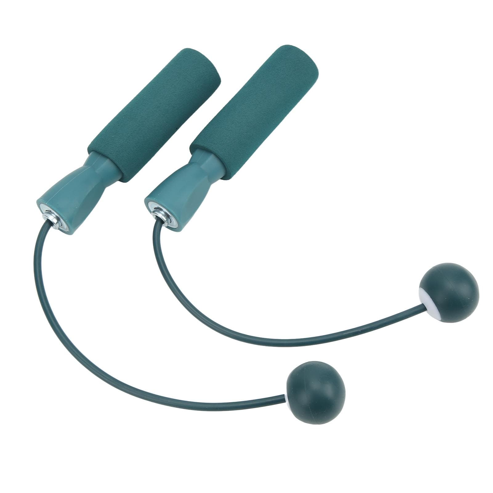 1 Pair Jumping Rope Adjustable Cordless Skipping Rope with Double Ball Bearings for Men Women and