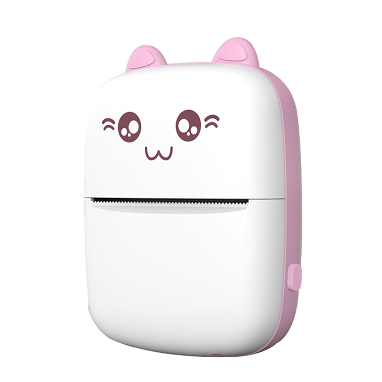 Portable Mini Thermal Printer Wirelessly BT 200dpi Photo Label Memo Wrong Question Printing with pink