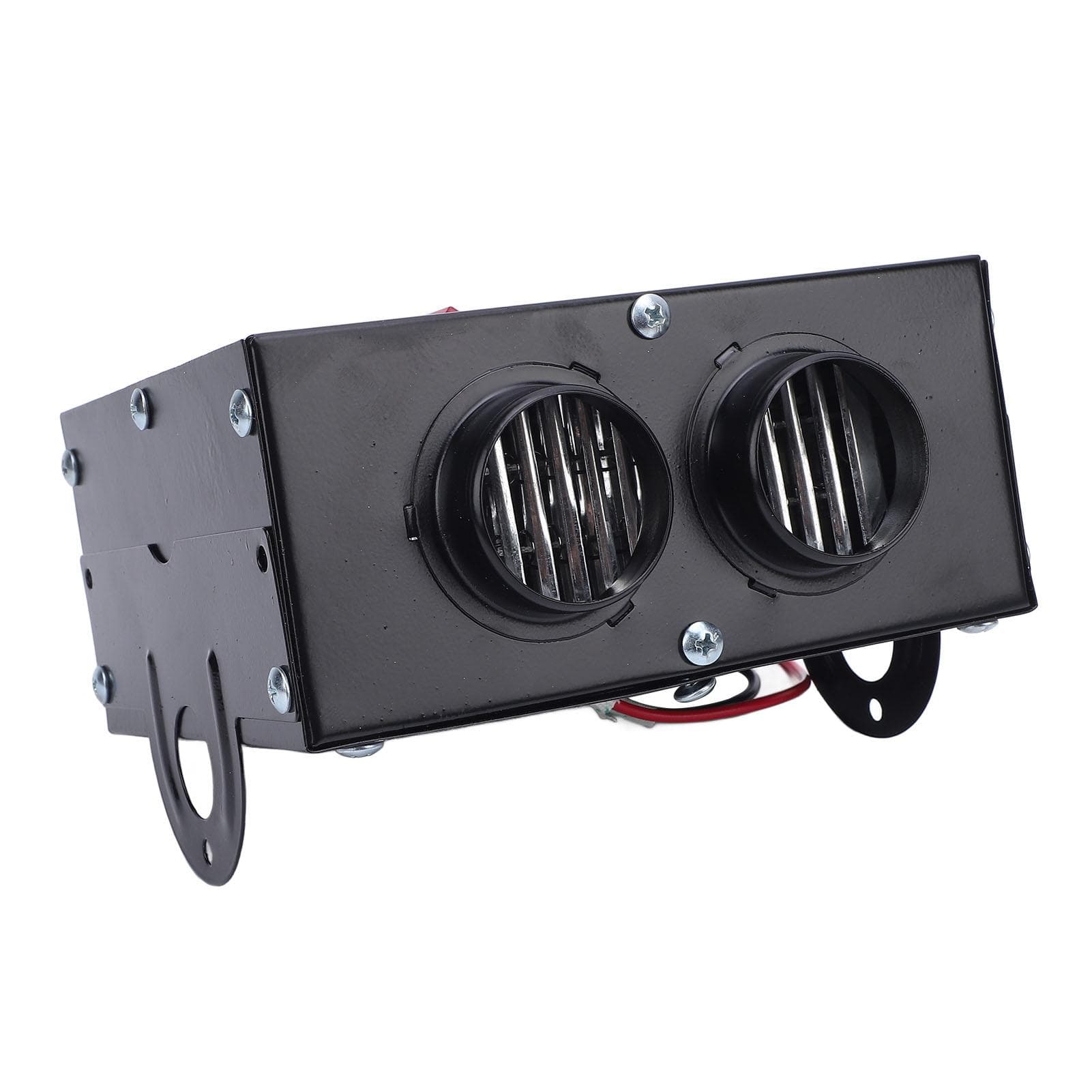 2 Port Space Heater Portable Electric Room Heater with Aluminum Foil Tubes for Car Office Camping