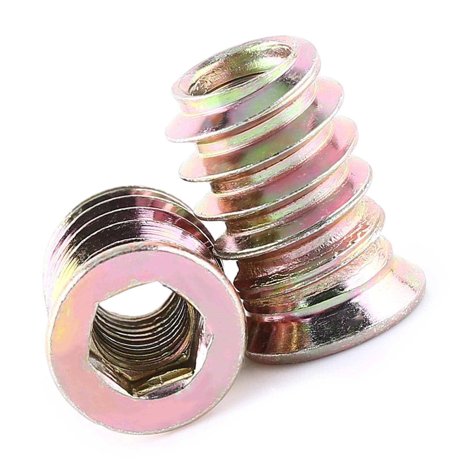 Furniture Hex Socket Drive Threaded Insert Nut Screw in Type (M6*17mm)