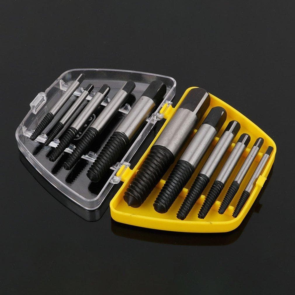Damaged Screw Extractor Drill Bit Set Stripped Broken Screws Tool Broken Bolt Remover Take Out Demolition Tools 5 PCS/box