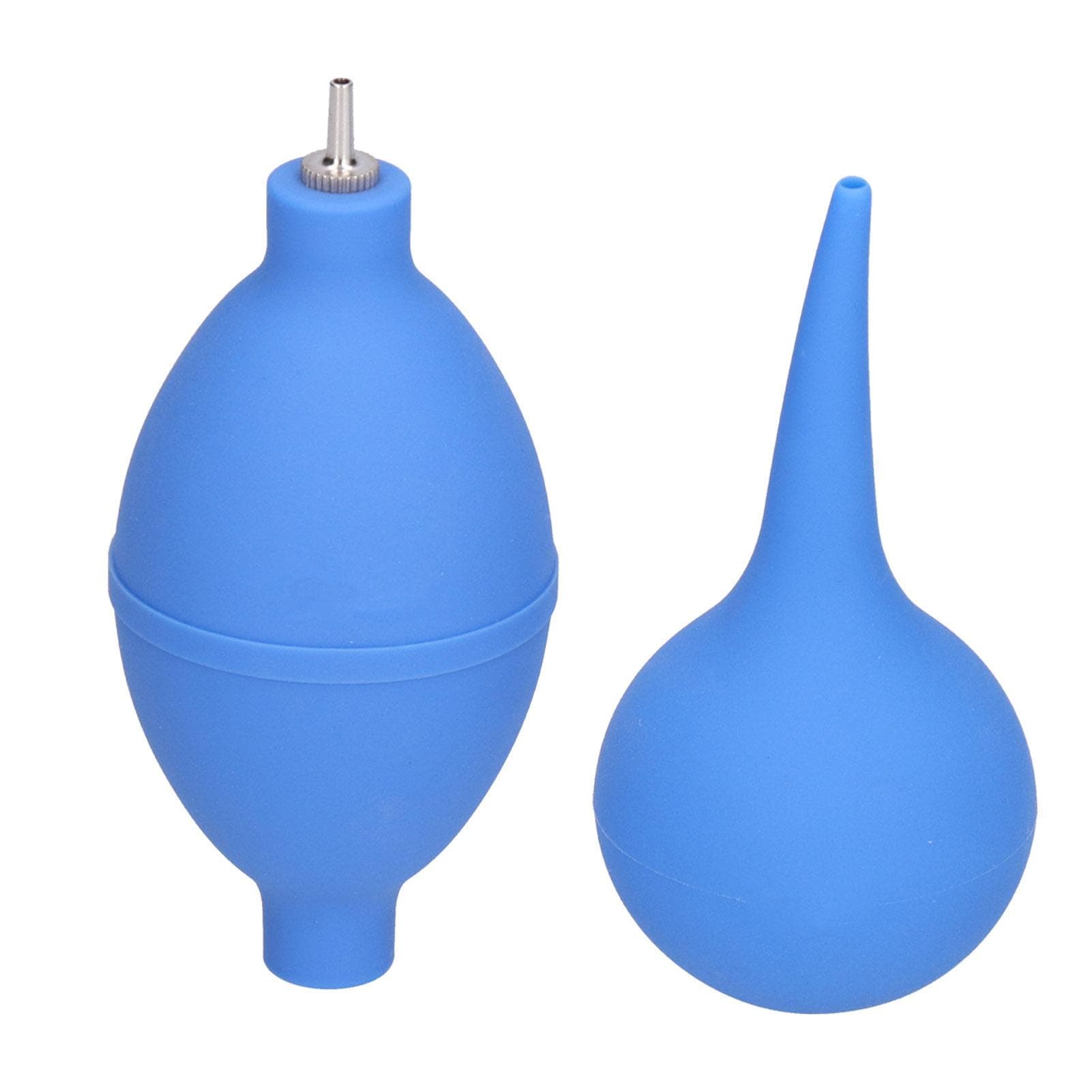 2Pcs Bulb Air Blower Rubber Mini Squeeze Precipitator 1 Way Intake Hand Operated Tools