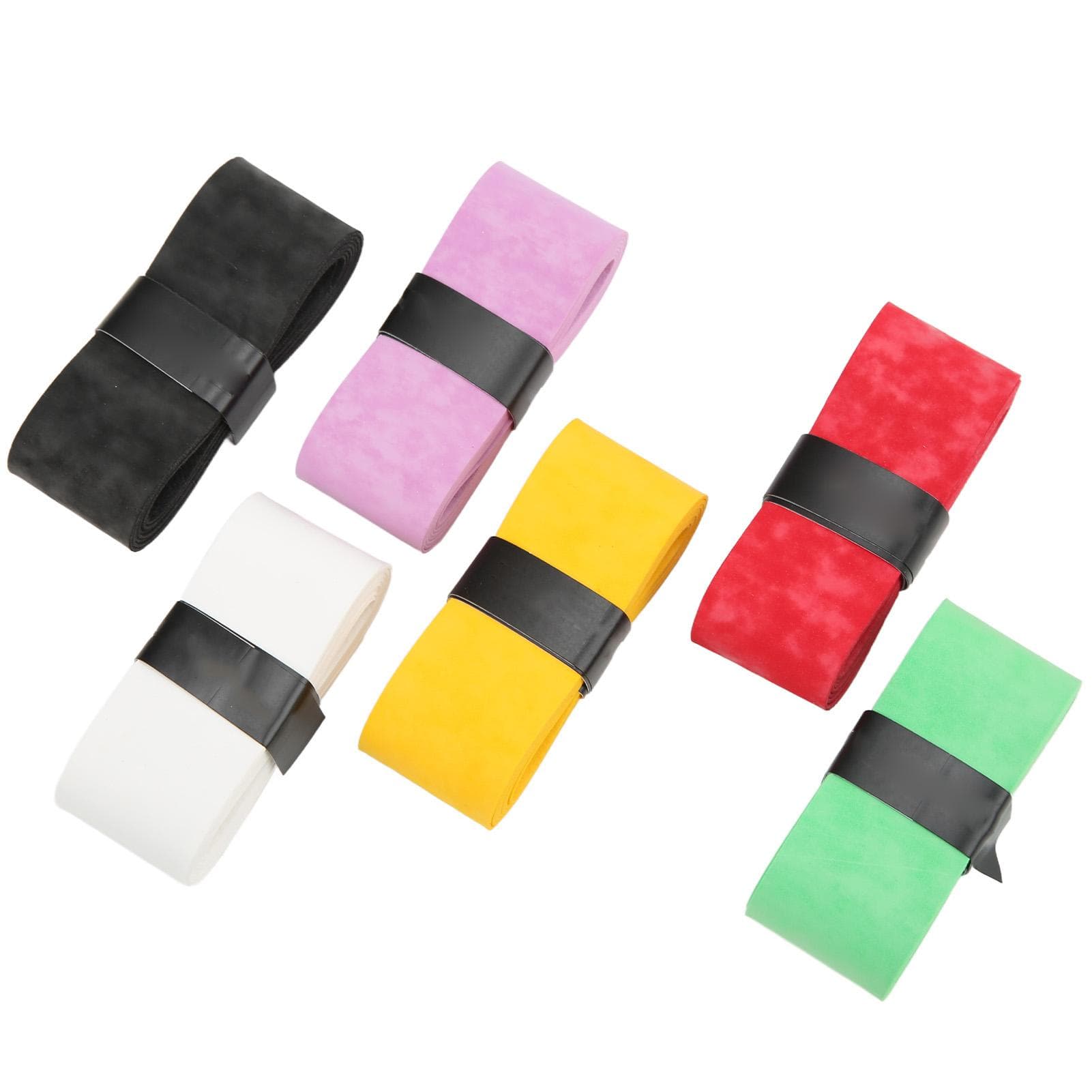 6pcs/set Multicolor Viscous Tennis Overgrips Anti Skid Badminton Racket Hand Glue for Sports