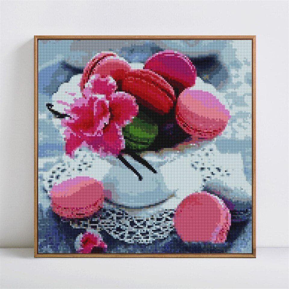 Diamond Painting Dessert Picture Of Rhinestone Mosaic 5D DIY Full Round Diamond Embroidery 30x30CM