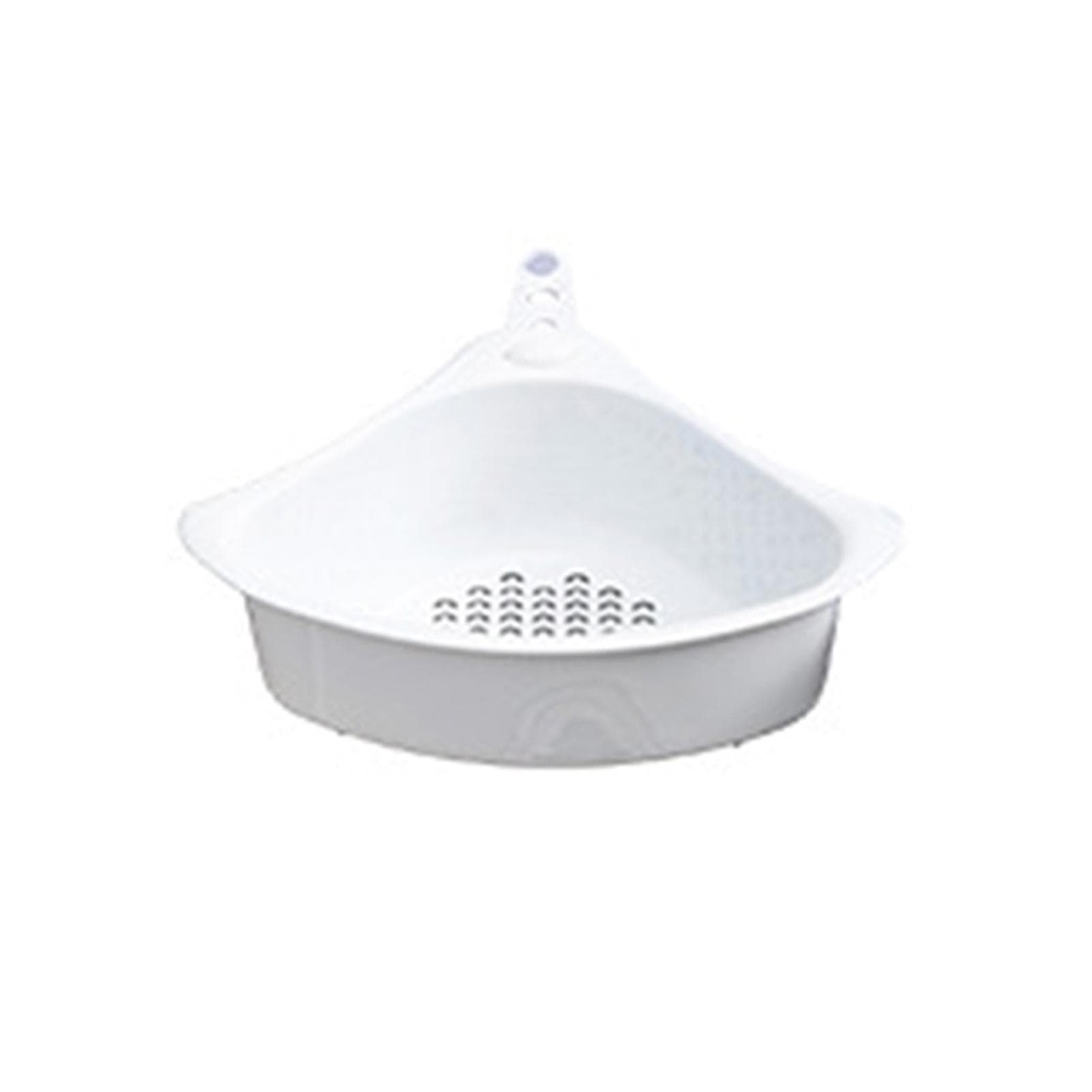 Kitchen Triangular Drain Basket Stable Easy Draining Corner Sink Strainer Basket for KitchenYellow
