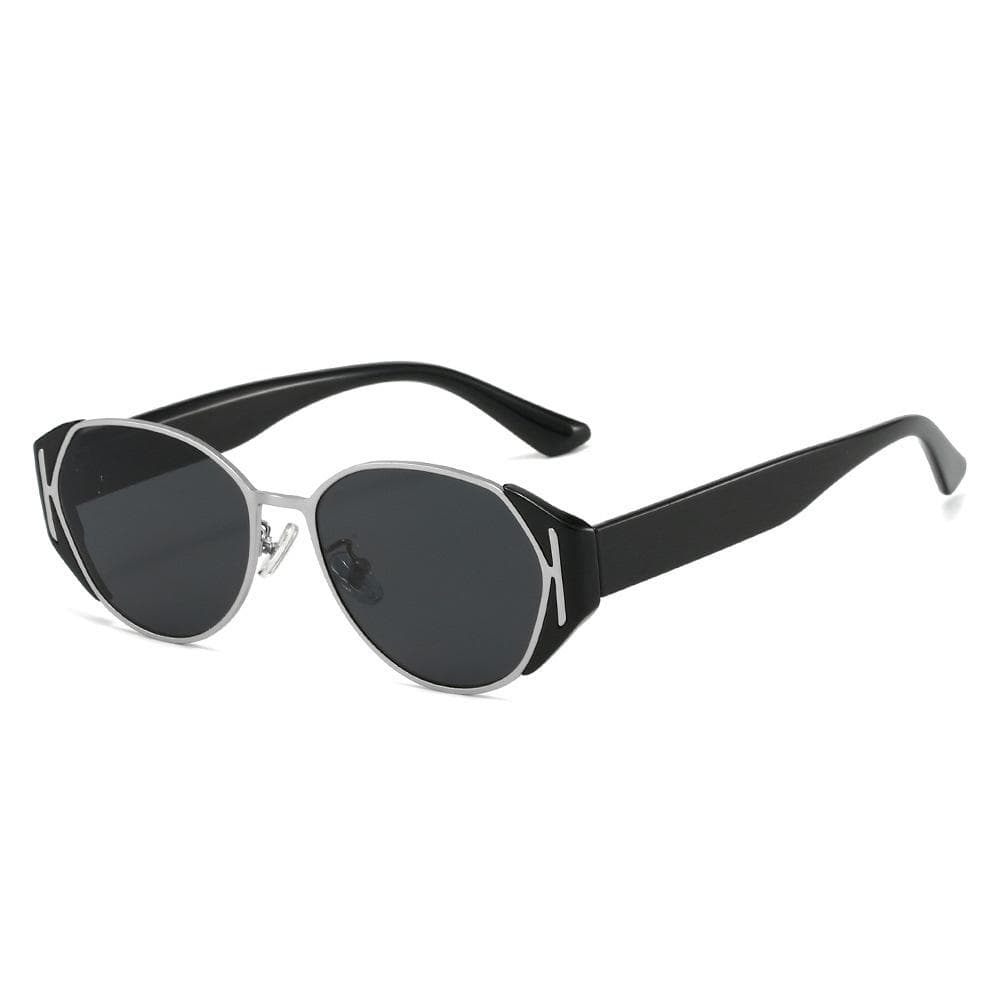 Retro Oval Leopard Print Sunglasses UV400 Protection Unisex Casual Outdoor Sun Shading All Match Personality Shades as picture