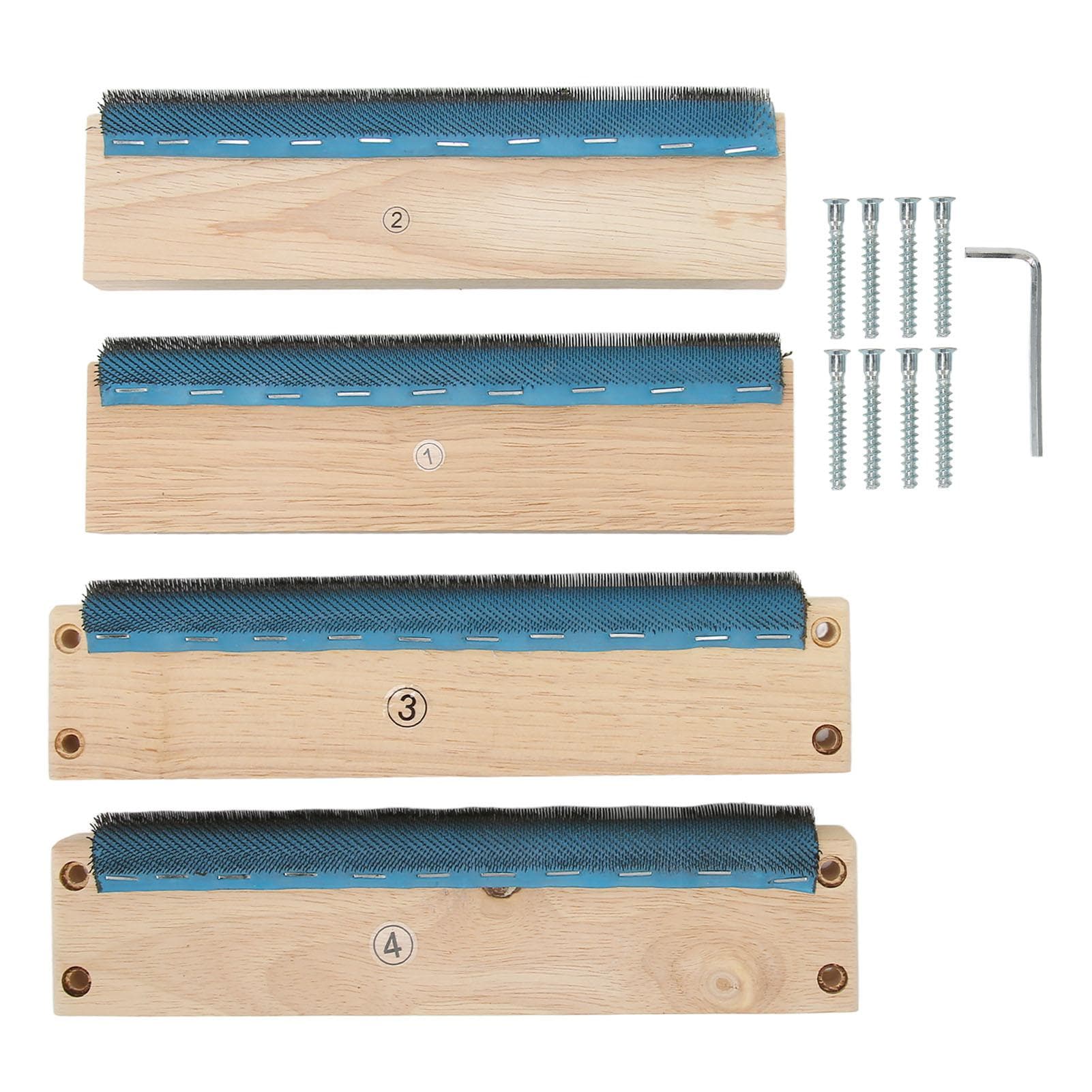 Embroidery Strip Frame 9.8in 4 Sides Sturdy Solidwood Easy Assembly Rug Hooking Frame with Screws