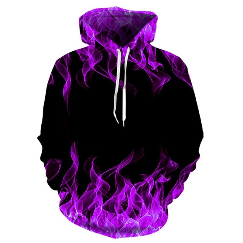 2022 New Colorful Flame Hoodie 3D Sweatshirt Men/Women Hooded Autumn And Winter Coat mens Clothing funny Jacket black Hoodies 6XL