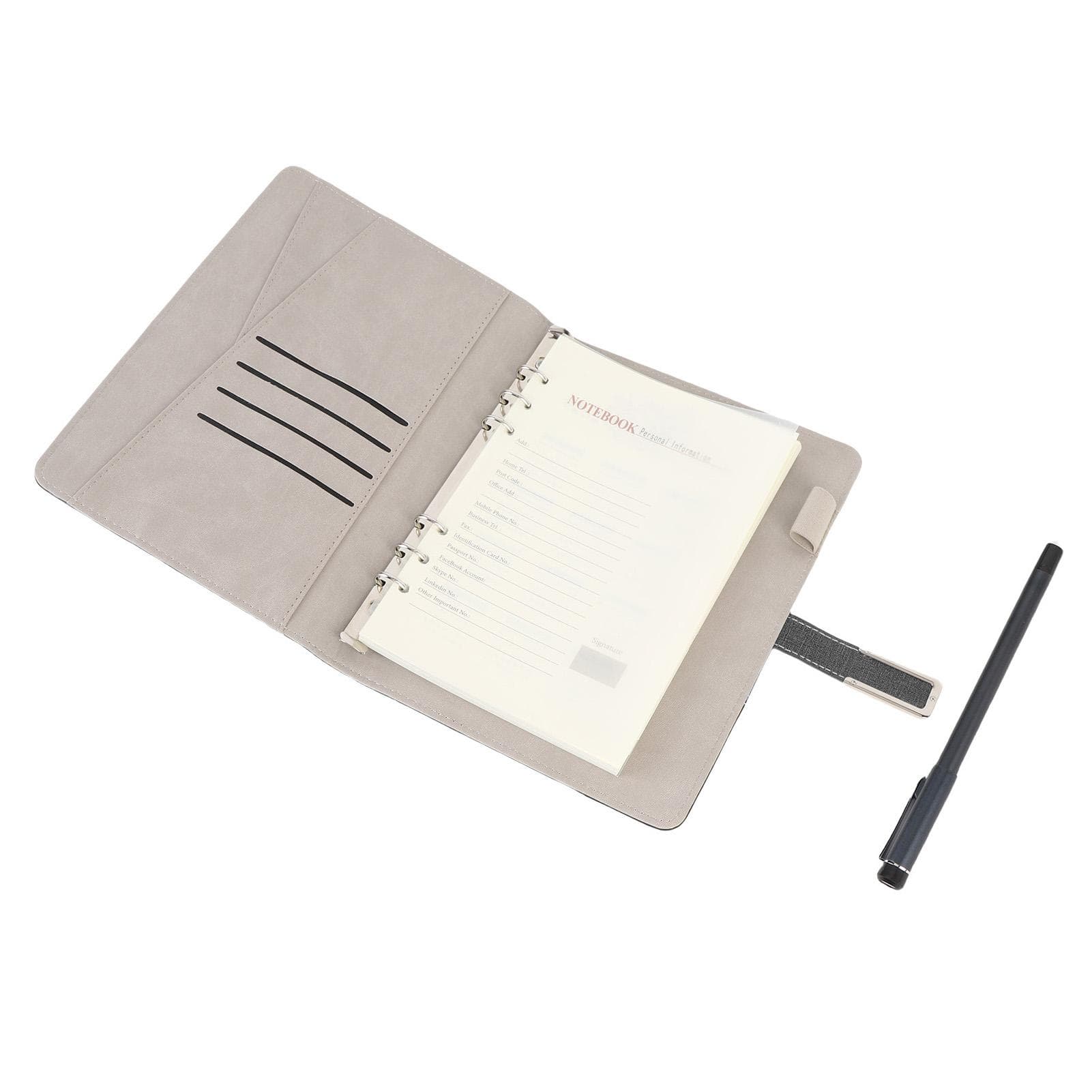 Digital Smart Pen Notebook Set Real Time Digitization Sync Convert to Text Bluetooth Notebook black