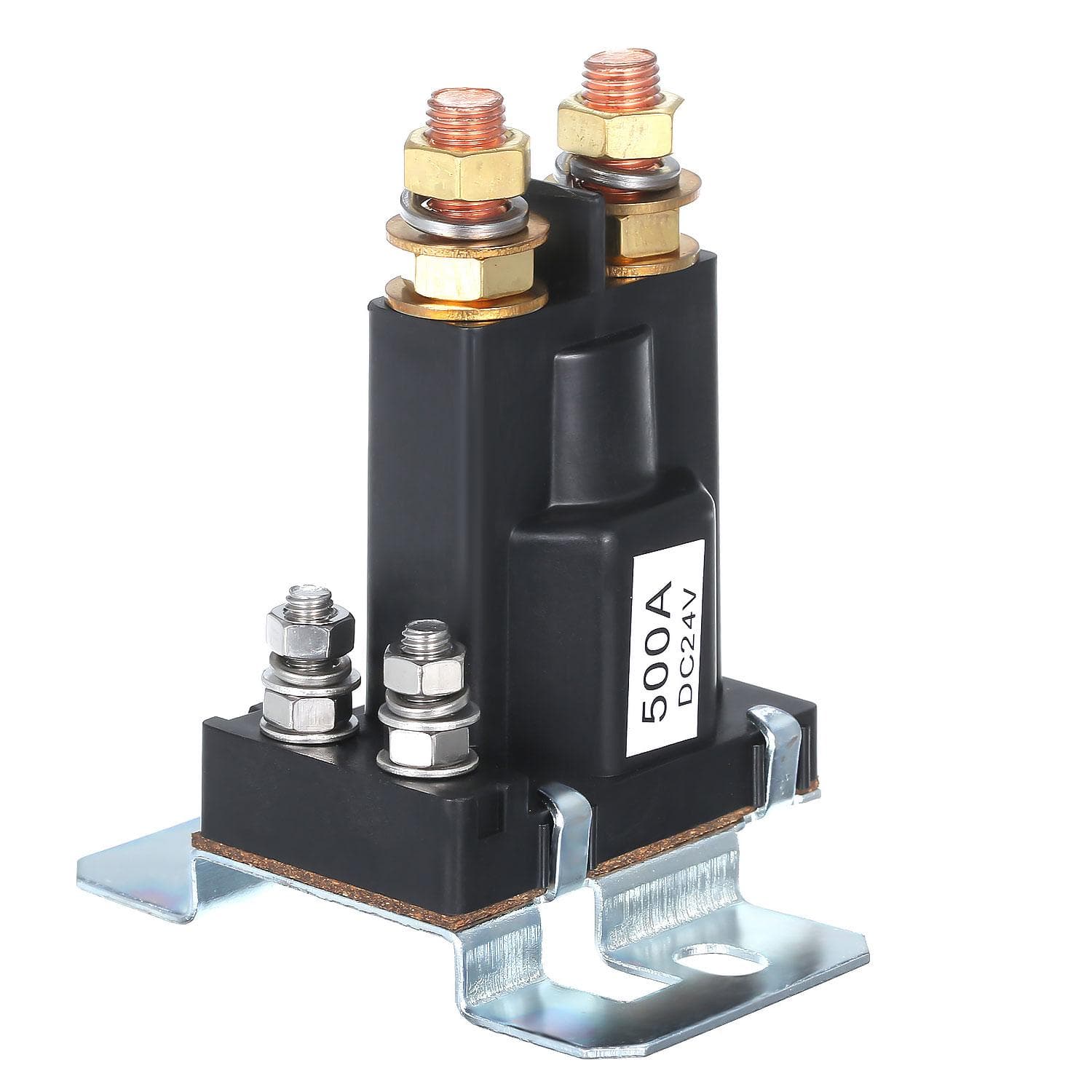 Portable 24V 500A Large Current DC Relay Dual Cells Isolator Forklift Motor black