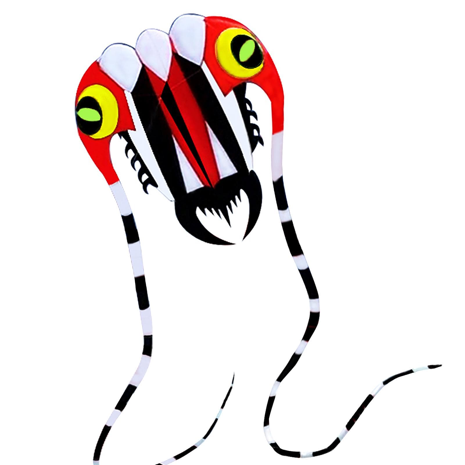 3D Kite for Kids and Adults Huge Frameless Soft Parafoil Giant Kite with 30m String for Beach Park Style A red