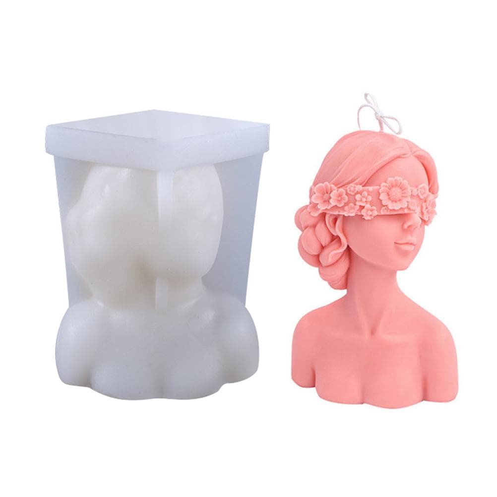 DIY Silicone Candle Mold 3D Silicone Casting Candle Mould Candle Making Mould Lady Body Shape
