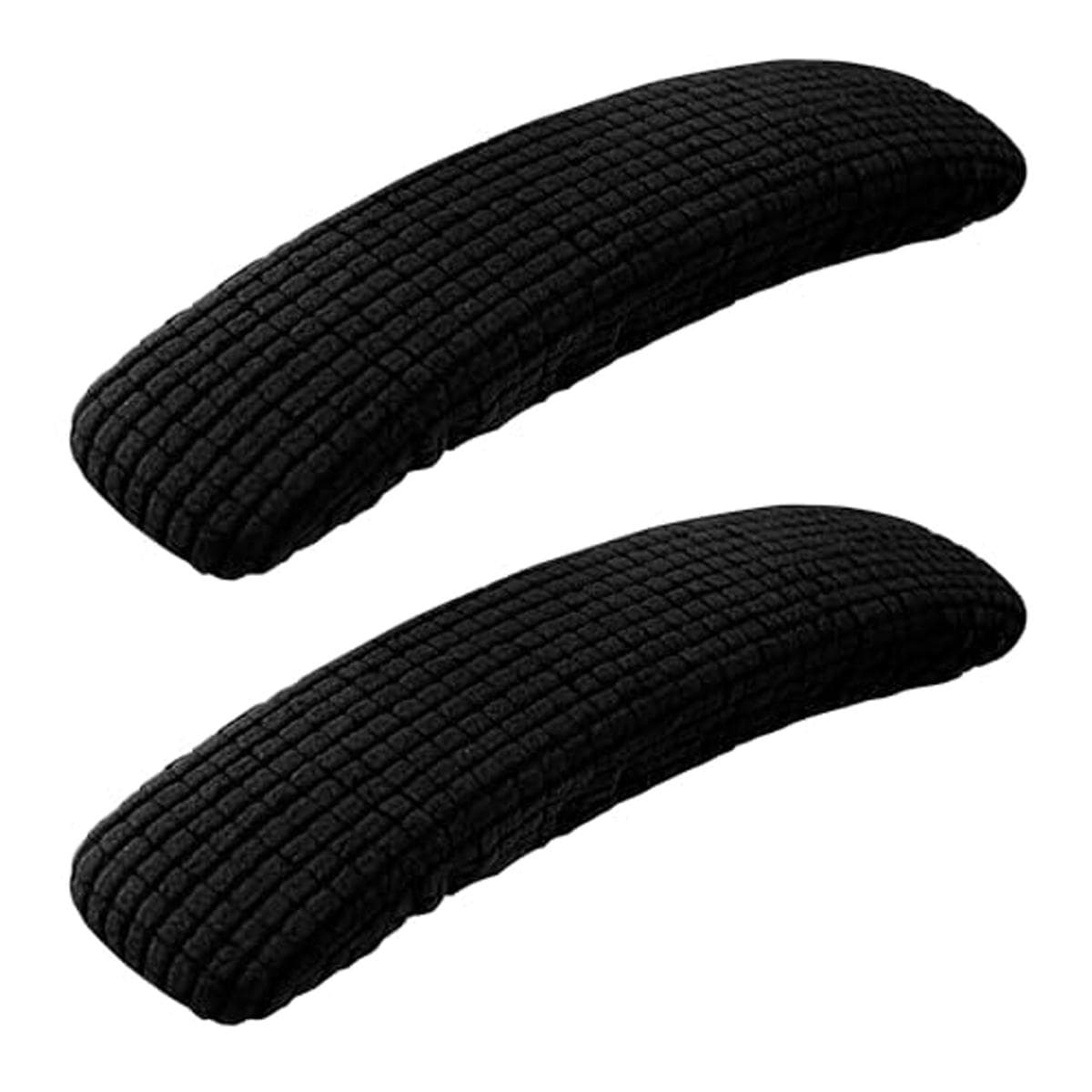 1 Pair Office Chair-Arm Cover Dustproof Stretchable Stain Resistant Spandex Stretch Computer Chair Arm Slipcover 1 Pair black