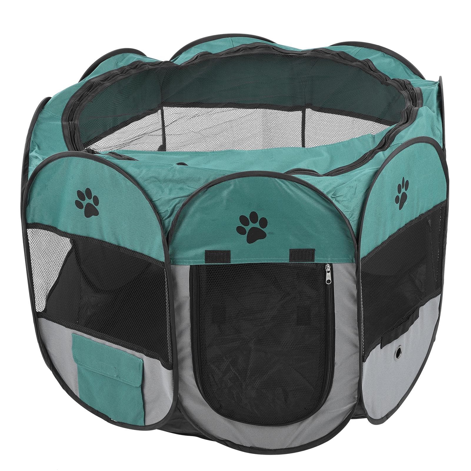 Portable Pet Playpen Tent Folding Dog Cat House Cage Outdoor Playpen Pet Delivery RoomXBD82 Green M