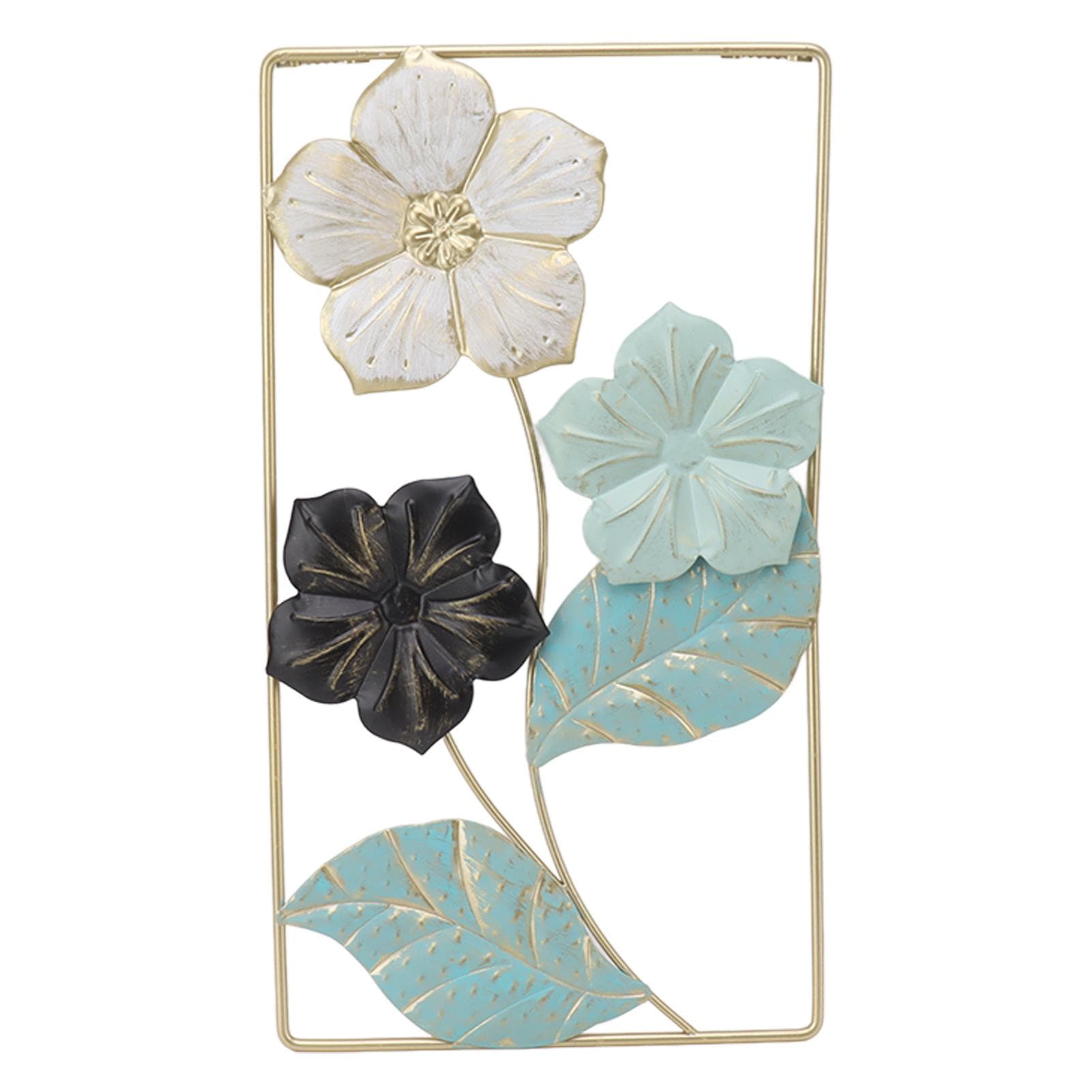 Wall Decoration TV Background Wall Pendant Wall Mounted Nordic Style Metal Flower Decor for Living