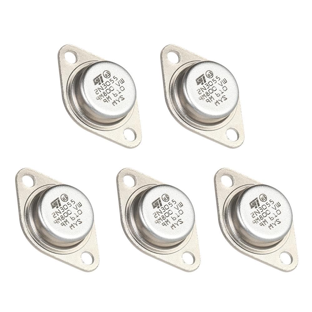 5pcs High Quality 2N3055 Power Transistors NPN TO-3 Metal Case 15A/60V 5 pcs