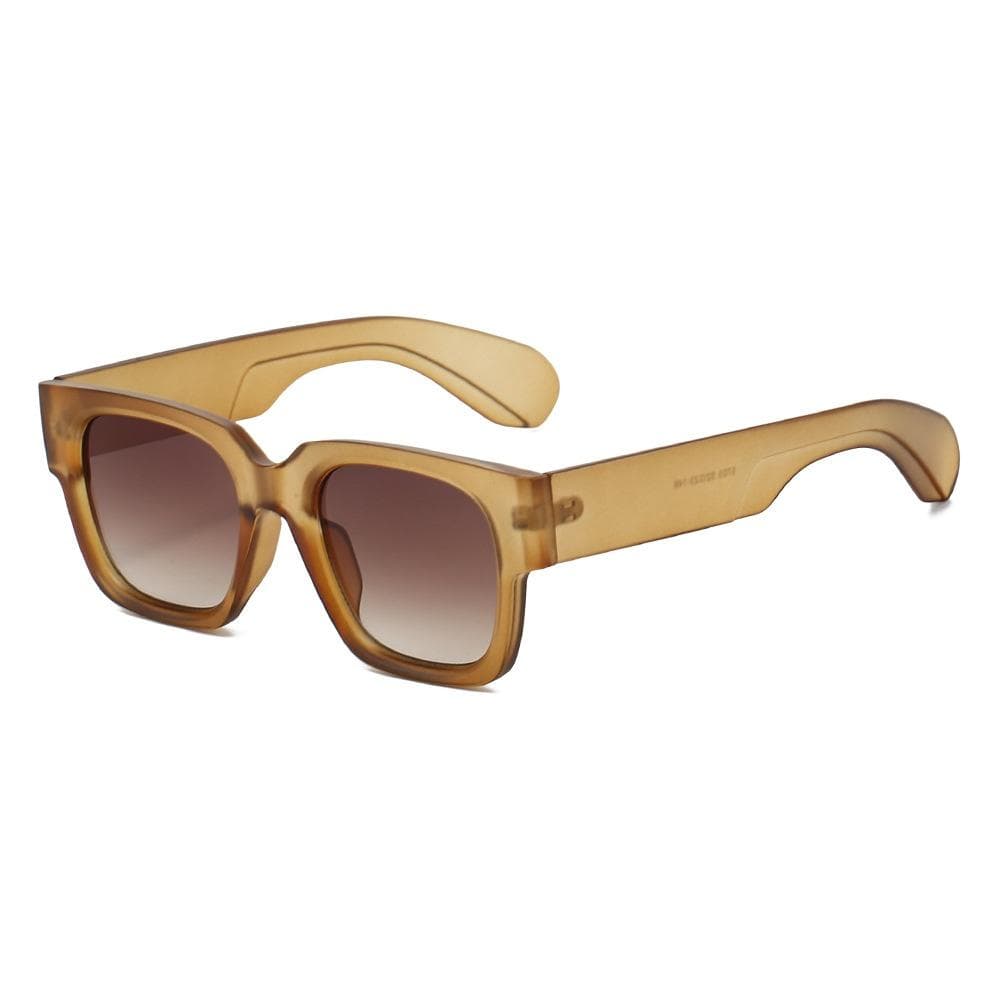 Retro Square Women Sunglasses Y2K Personality Leopard Gradient UV400 Casual Glasses for Men and Women as picture