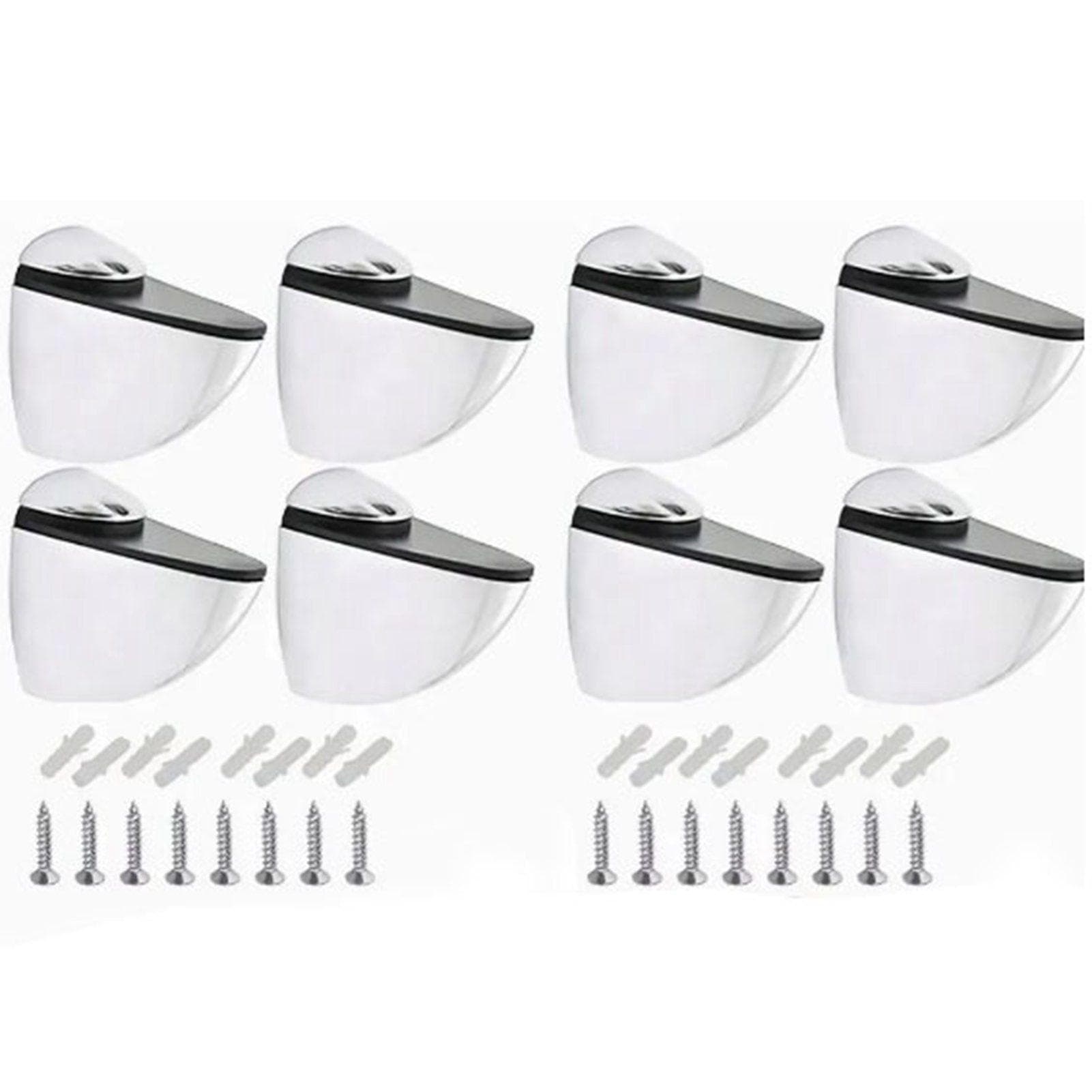 8Pcs Glass Clamp Clip Holder for Frames Shelf Zinc Alloy Adjustable Laminate Plate Bracket