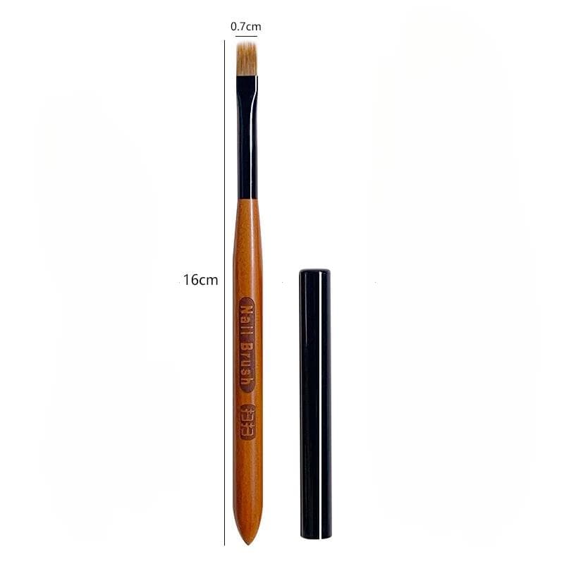 Gradient Nail Art Brush Acrylic Nail Ombre Pen DIY UV Gel Brushes Painting Drawing Flowers Nails Brush Manicure Tools 1pc