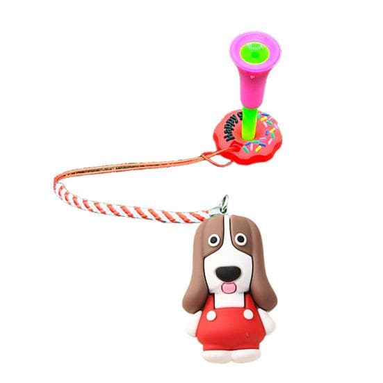 Cartoon Dog Golf Tee Hanger Plastic Anti Lost Golf Tee Ring with Strap Tee Loss Prevention Golf Accessory for Men Women Golfer red