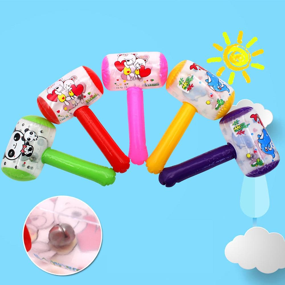 Inflatable Portable Bell Cartoon Children Nice Toy Hammer Favor Party Birthday Gift