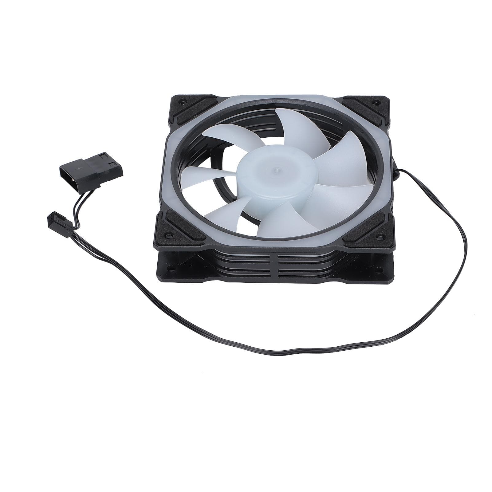 Cooling Fan 12cm Spider Star Light Inside Outside Luminous Color Dual Aperture Desktop Silent