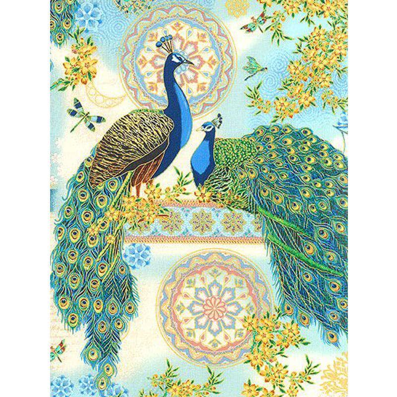 5D Diamond Painting Peacock Diamond Embroidery Cartoon Cross-Stitch 20X30CM