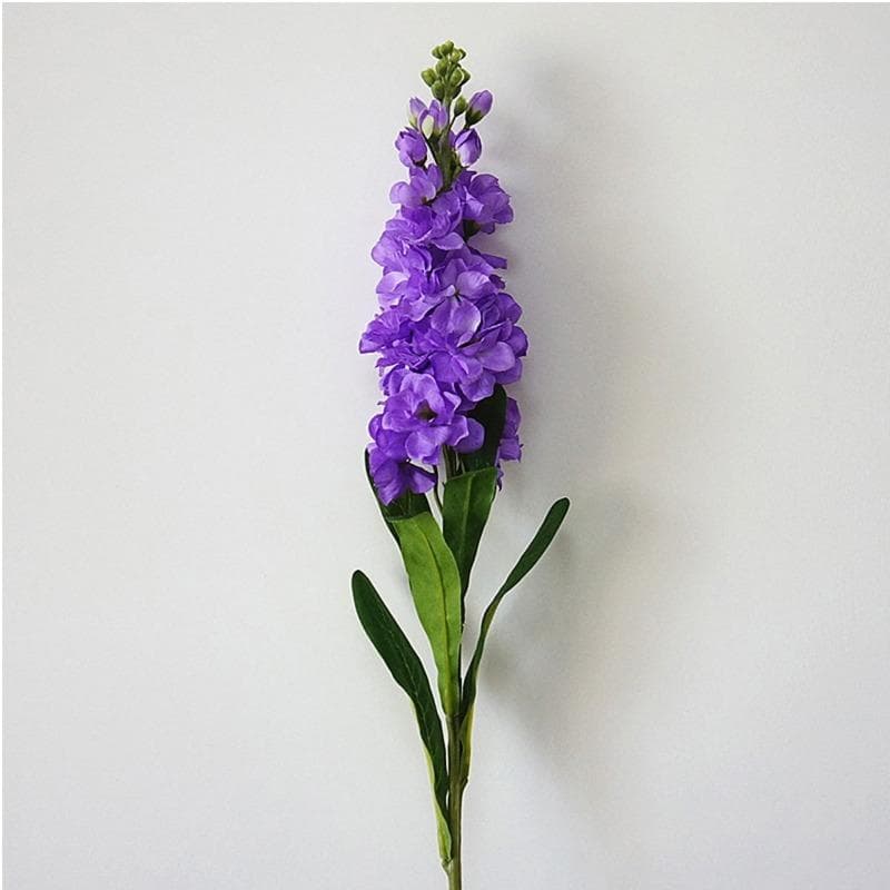 2Pcs Large  Artificial Hyacinth Violet Flower Branch Fleurs Artificielles for Home Wedding Decoration Fake Flowers purple