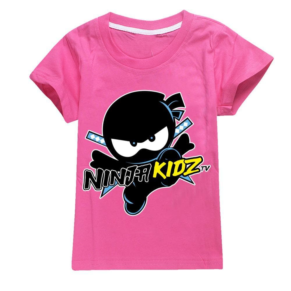 2025 MINISO NINJA KIDZ 3D T Shirt Casual Summer Short Tees Kids Cartoon Graphic T Shirts Boys Clothing Harajuku Anime Tshirt 4-16 Years 160