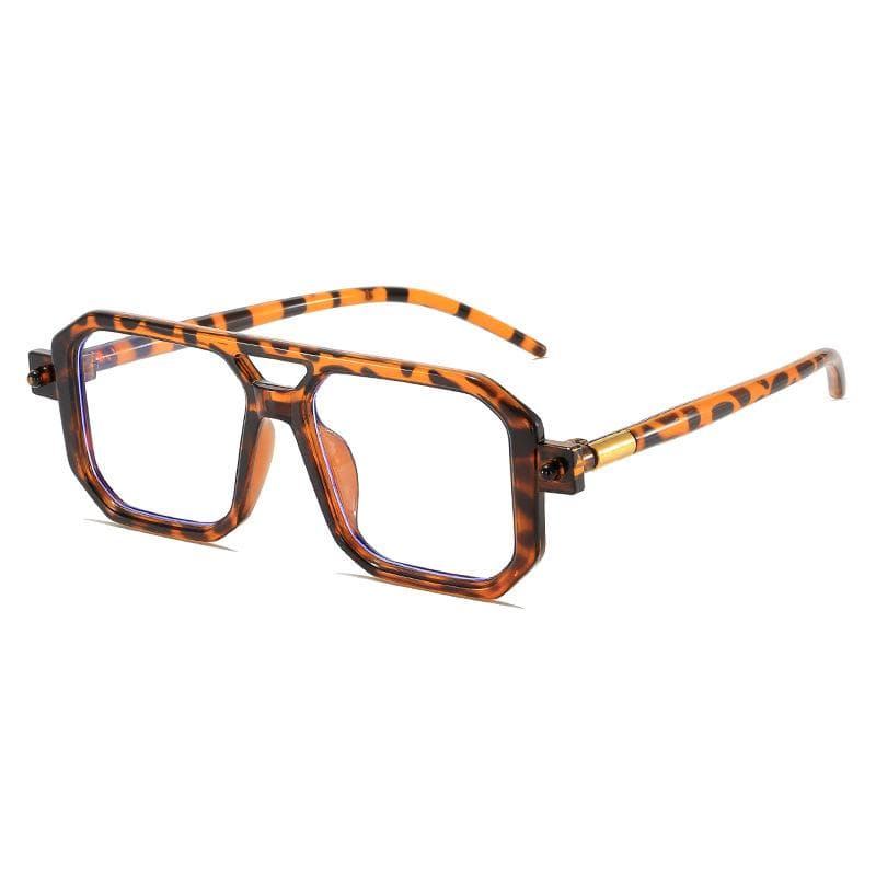 Vintage Square Sunglasses for Women Men Retro Rectangle Sun Glasses Double Beam Eyewear Unisex Oculos De Sol Fashion Eyeglasses MULTI