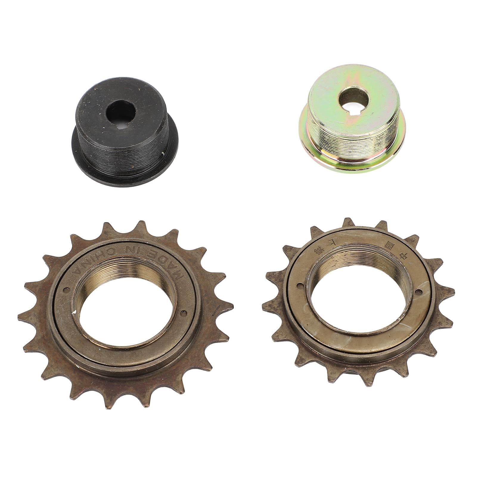 2PCS Freewheel Left Drive Adapter Set Iron 16T 18T Bike Freewheel Flywheel Cycling Accessories for